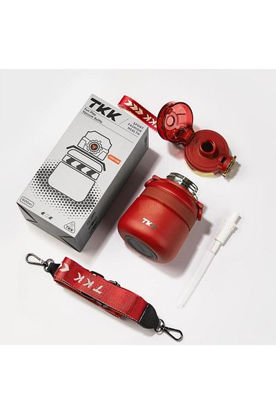 Vagonlife TKK New Collection 600ml Stainless Steel Thermos Flask with Strap and Strap