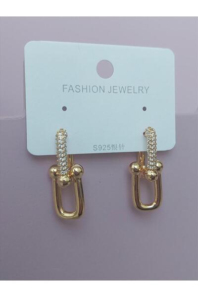 Quella Takı Gold Kaplama Tif 14k Marka Gold Küpe