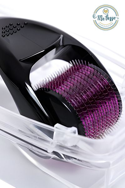 Ma'Vessa Titanium Tip 1 mm 540 Needle Dermaroller Face and Body Renewal Massage Tool