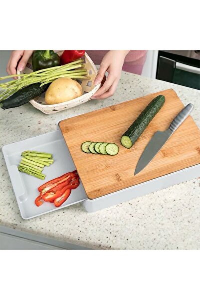 Akkoyunlu home لوح تقطيع خشبي مع قادوس لوح تقطيع مع قادوس