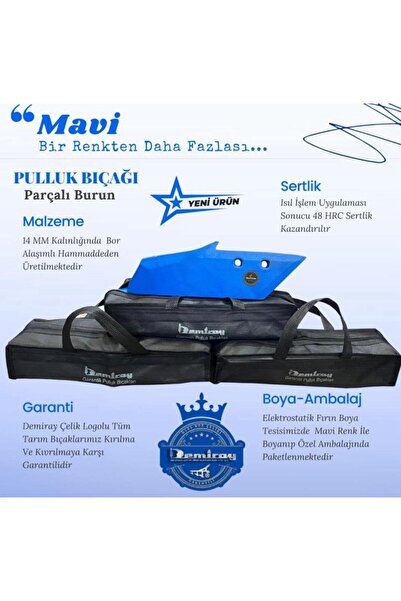 DEMİRAYTARIM Çelik 14 MM Ünlü Pulluk Uyumlu Parçalı Burun - 5 Adet