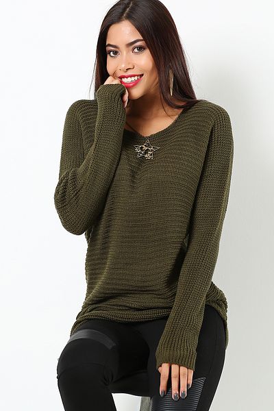 AVORWE O Neck Thessaloniki Knitted Women's Knitwear Sweater