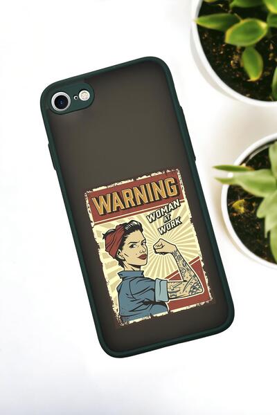 mooodcase حافظة هاتف فاخرة شفافة وشفافة متوافقة مع هاتف iPhone SE 2020 للنساء في العمل