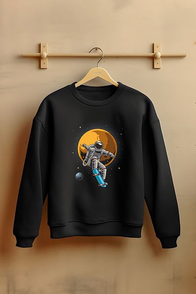 ADA BEBEK ÇOCUK Унисекс памучен суитшърт Adventurer Astronaut