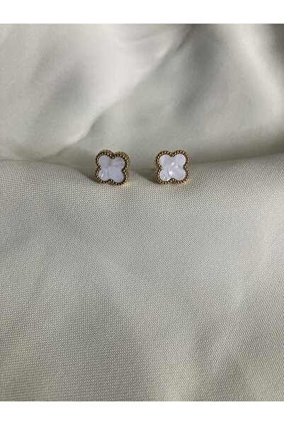 Akgümüş Çelik Van Cleef Küpe