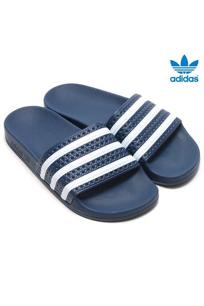 Adidas slippers cheap navy blue
