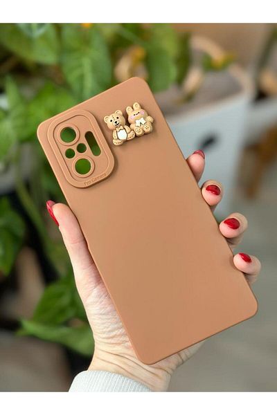 Go Aksesuar جراب سيليكون مخملي مصمم متوافق مع هاتف Xiaomi Note 10 Pro