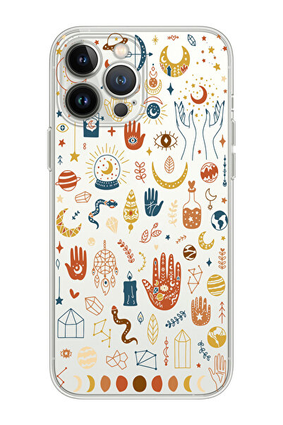 shoptocase Iphone 15 Pro Uyumlu Meditaston Tasarımlı Premium Şeffaf Telefon K...