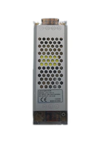 EmAyCenter 12V8.5A Ince Metal Kasa Adaptör - LED Driver