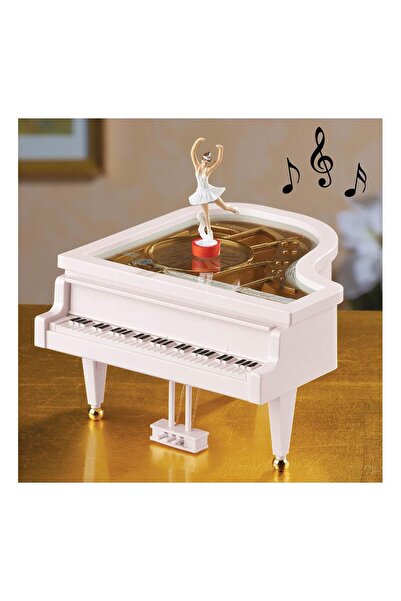 Kelebek Oyuncak Balerinli Piyano Şekilli Kurmalı Müzik Kutusu