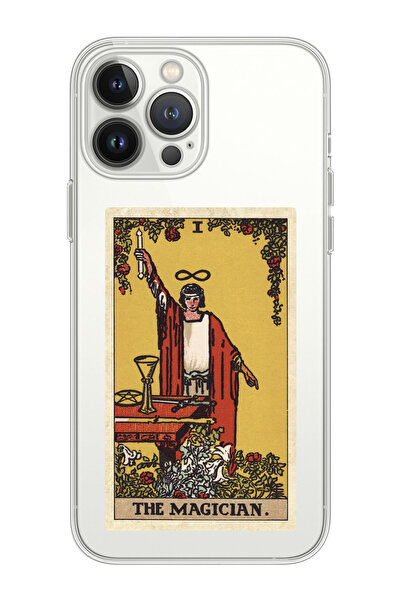 shoptocase Iphone 14 Pro Max Uyumlu The Magician Tarot Tasarımlı Premium Şeff...