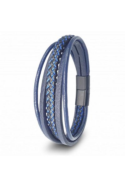 AKSESUARIM Men's Multiple Leather Bracelet