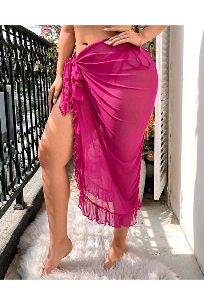 BF Bikini Fashion Φούστα παρεό από τούλι με βολάν