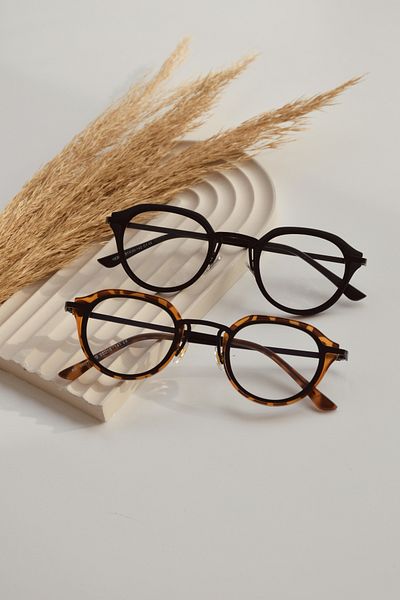 LOOKUP NEW Women Men Unisex Blue Light Protected Blue Block Transparent Oval Round Leopard Glasses