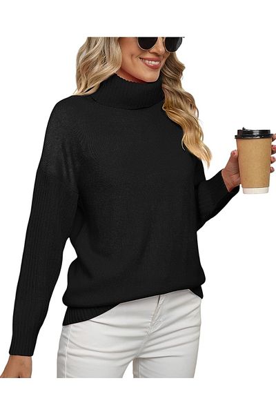 youknitwear you Pulover de damă Zafferano cu guler rotit