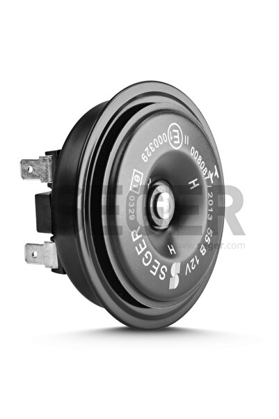 Seger Motosiklet Kornası Mega Kalın Ses Tekli Çift Fişli 12V 350Hz 105-118dB