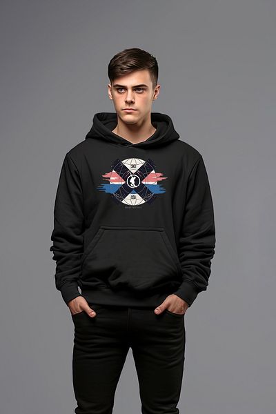 ADA BEBEK ÇOCUK Мъжки суитшърт с качулка SK8 World