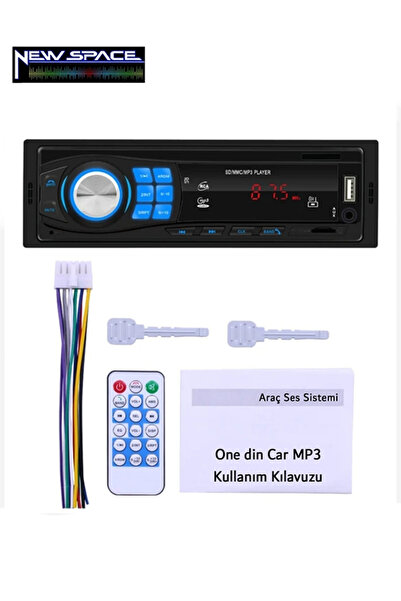 NEW SPACE AUDIO 8013L-MP3 UZUN GÖVDE ARABA RADYO-BLUETOOTH-USB-AUX-HER MODEL ...