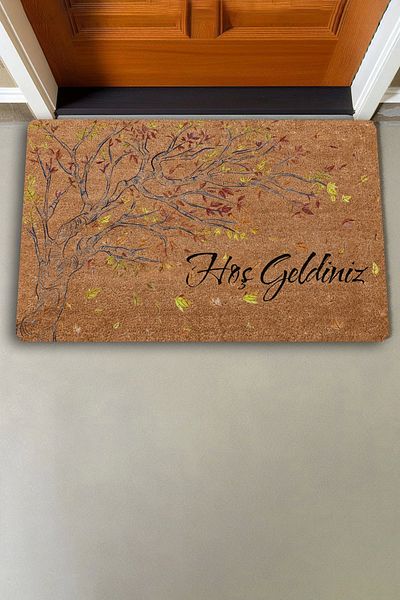 Valerine Life Leaf Dump Tree Themed Welcome Door Mat 45x70cm