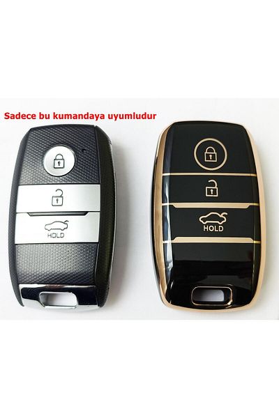 skilit samsun oto kilit For Kia Sportage Sorento Soul Rio Cerato Optimo Smart Control Case Auto Keychain Black