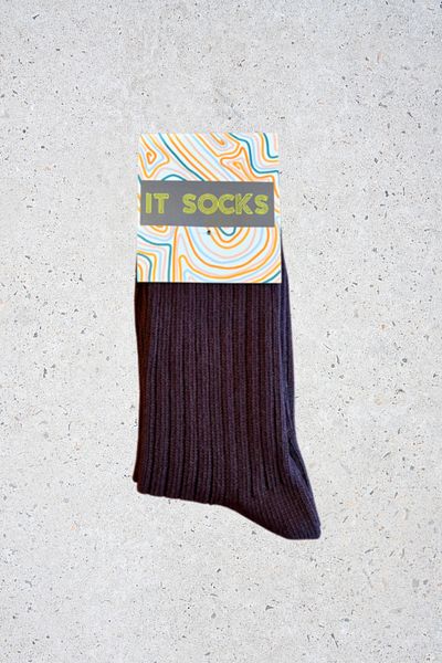 ITSOCKS Ribbed Cotton Thick Medium Size 3-Piece Socks