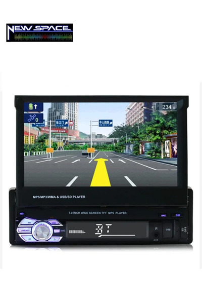 NEW SPACE AUDIO T100-MN MULTİMEDYA MANUEL ÇIKABİLİR EKRAN-MIRROR LİNK-HER MOD...