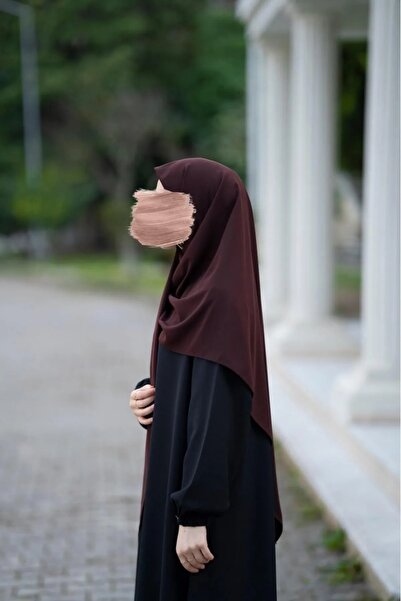 ALLURİNG Medina Silk Large Size Bitter Brown Scarf 120 X 120