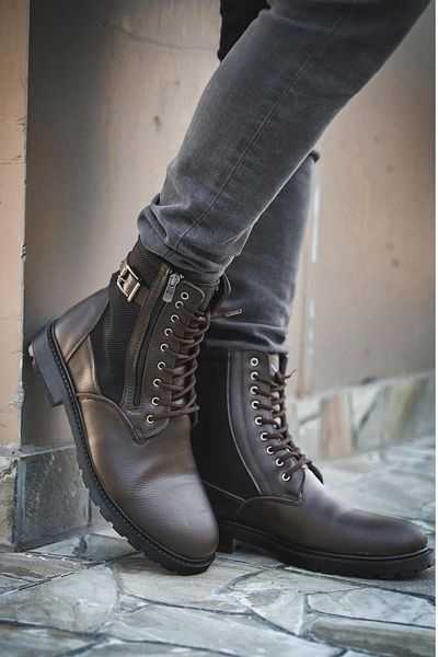 Aleza Shoes Δερμάτινα Ανδρικά Μποτάκια