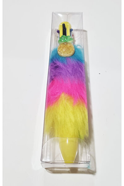 Modellino Tüylü Meyve Desenli Çoklu Tükenmez Kalem - Renk Seçenekli 1 Adet