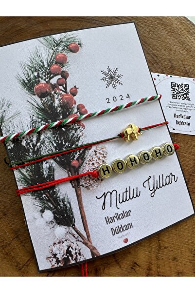 HARİKALAR DÜKKANI إسوارة رأس السنة مع بطاقة رأس السنة - 10 قطع