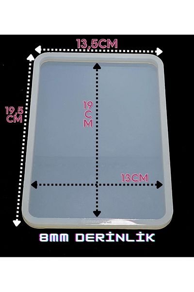 epoksikalipmarketi Epoxy Silicone Mold / Picture And Invitation Stand & Groom's Coffee Tray