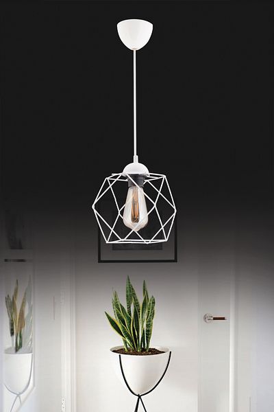 Trend Kitchen تريند Meraviglioso Cube الأبيض قلادة الثريا الإضاءة