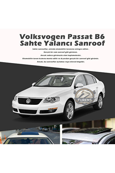 STS Oto Aksesuar Wv Passat B6 Parlak Siyah Yalancı Çakma Sahte Sunroof