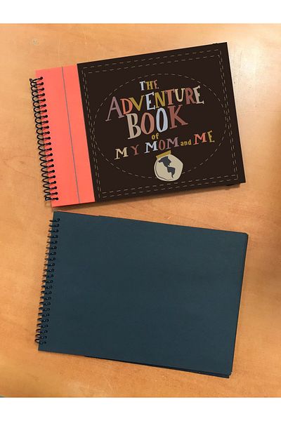 PAKLON كتاب مذكرات Mom and Me Adventure Book (ورقة داخلية سوداء)