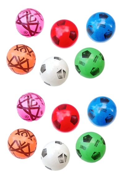 Göçmen Plastik Top Karışık Renk 12 Adet