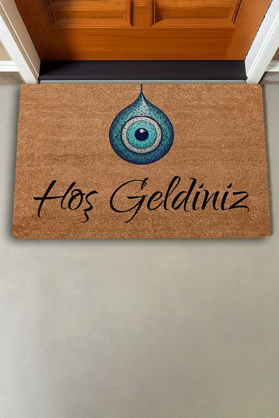 Valerine Life Evil Eye Bead Welcome Door Mat 45x70cm