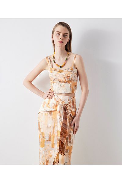 İpekyol Bustier mit abstraktem Muster