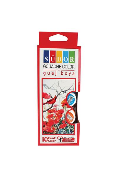 Südor SUDOR 522 GUAJ PAINT 20ML BOTTLE 10 COLORS TK/ GUAJ PAINT FOR PAINTING