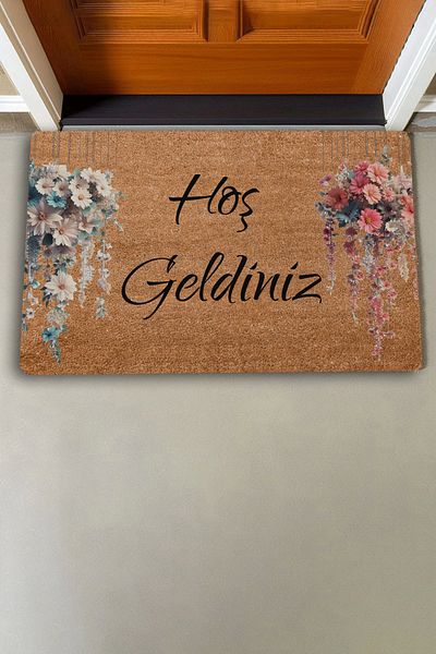 Valerine Life Pendulum White Pink Daisy Bundles Welcome Door Mat 45x70cm