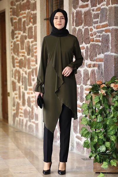 Central Of Moda Asymmetric Cut Hijab Tunic Arya & (Single Tunic)