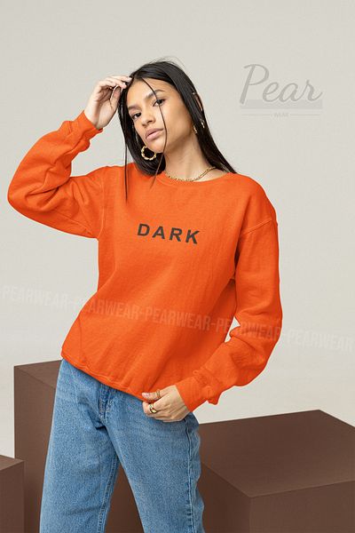 Pear Wear Γυναικείο φούτερ Oversize - Σκούρο στάμπα