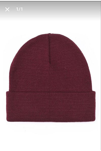 Nilbutik Unisex Folded Basic Beret Knitwear Autumn Winter
