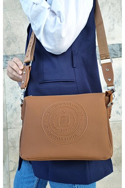 Just Polo حقيبة كتف وحقيبة كروس للنساء من Justpolo لاكوست مكونة من 6 أقسام