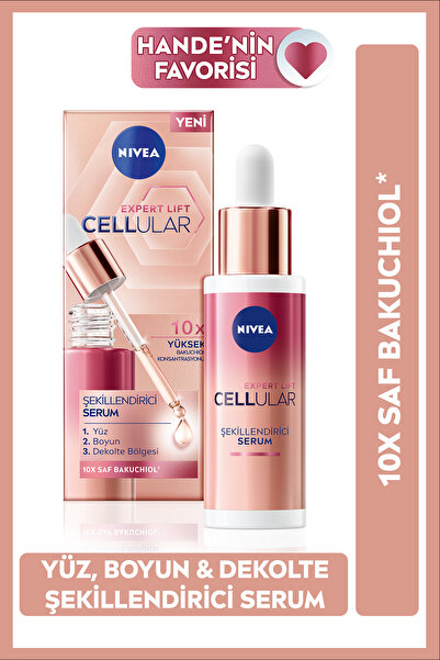 NIVEA Cellular Expert Lift Şekillendirici Serum 30ml, Yüz, Boyun Ve Dekolte Bölgesi Yaşlanma Karşıtı PR
