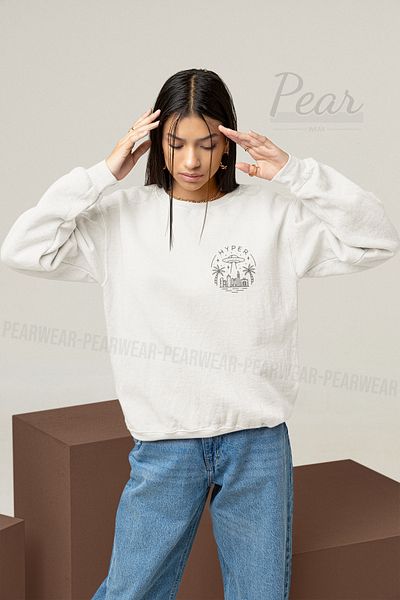 Pear Wear Hyper printed γυναικείο φούτερ oversize