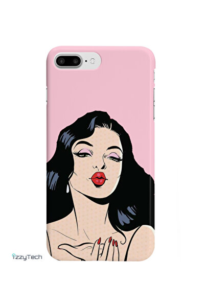 izzytech حافظة إطلاق متوافقة مع هاتف iPhone 7 Plus وiPhone 8 Plus طراز Woman ...