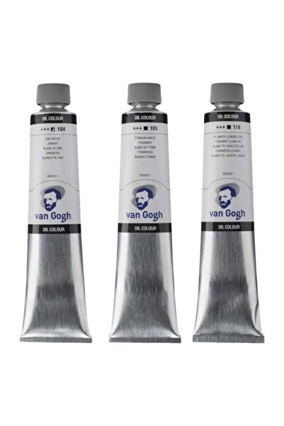 Art Tone Talens Van Gogh Yağlı Boya 200ml - Beyaz Renk Tonları 3'lü Set