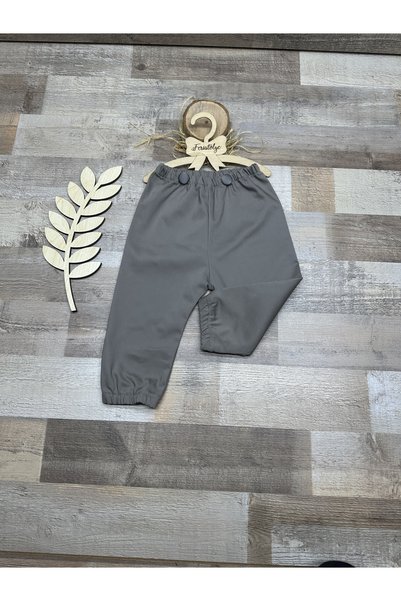 Feriatolye Gray elasticated daily baby boy & child trousers