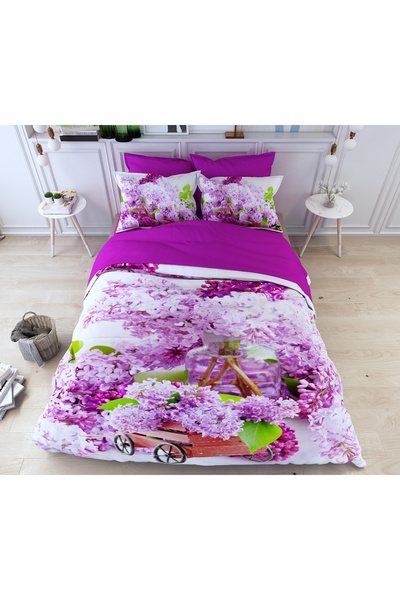 ALACA HOME COLLECTİON طقم غطاء لحاف مزدوج ريمال مكون من 6 قطع