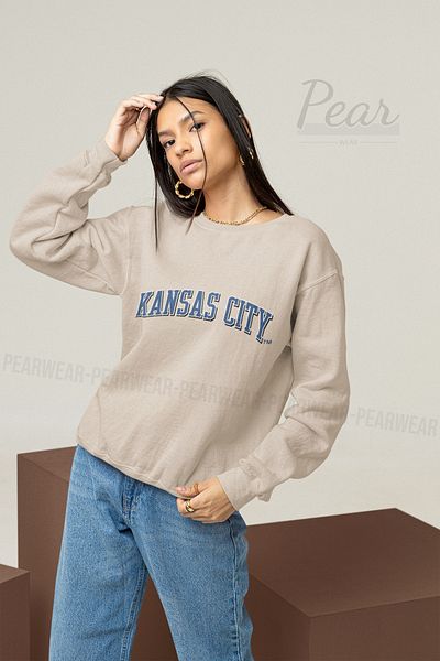 Pear Wear Γυναικεία φούτερ με 3 νήματα με στάμπα Kansas City